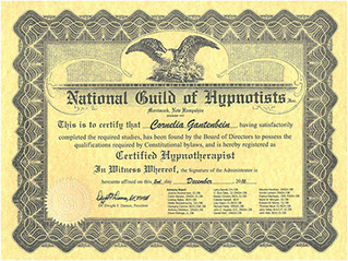 Anerkannt durch die National Board of Hypnosis. Hypnosetherapie in Wil, St. Gallen.